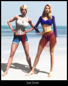power girl and supergirl